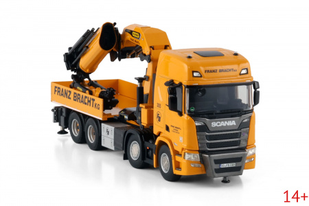 01-4672 Масштабная модель Кран-манипулятор SCANIA R HIGHLINE CR20H 8X4 WITH PALFINGER PK 165.002 TEC 7 + JIB в масштабе 1:50