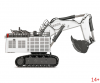 2950-04 Масштабная модель Экскаватор LIEBHERR R 9800 в масштабе 1 50