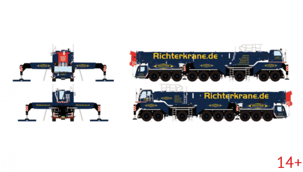 51-2202 Масштабная модель Автокран LIEBHERR LTM 1750-9.1 в масштабе 1 50