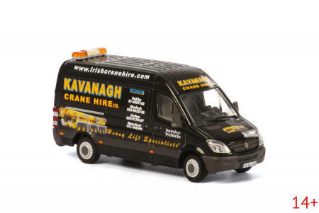 02-1270 Масштабная модель Фургон KAVANAGH CRANE HIRE; MERCEDES BENZ SPRINTER 1:50