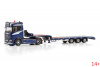 01-4416 Масштабная модель Низкорамный трал SCANIA S NORMAL CS20N 4X2 - 3 ОСИ в масштабе 1:50