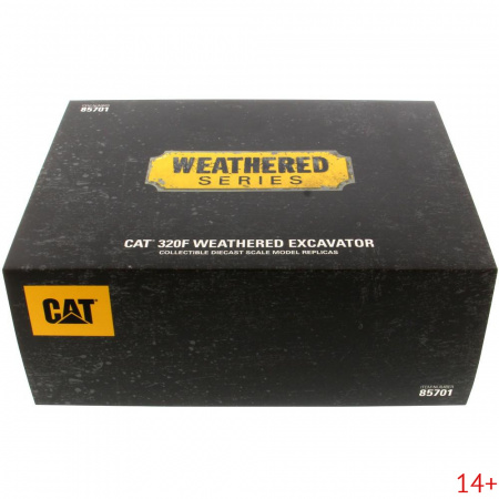 85701 Масштабная модель Cat 320F L гусеничный экскаватор "в работе" в подарочной упаковке с диорамной подставкой в масштабе 1:50