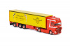 01-3298 Масштабная модель DAF XF SUPER SPACE CAB MY2017 4X2 CURTAINSIDE TRAILER - 3 AXLE Michael Fuhrbetrieb 1:50
