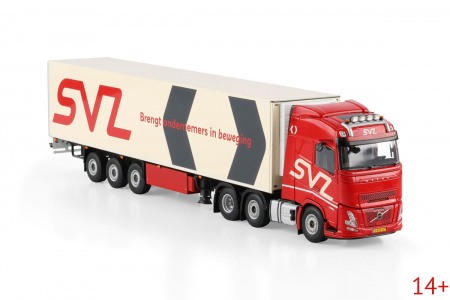 01-5287 Масштабная модель Рефрижераторный прицеп VOLVO FH AERO GLOBETROTTER 6X2 в масштабе 1 50