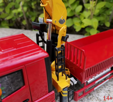 40805 Масштабная модель XCMG GSQS 350-5 с краном-манипулятором 1:35 | Коллекционная модель спецтехники | Готовый подарок