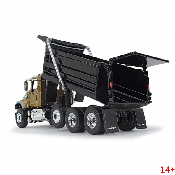 10-4244 Масштабная модель Золотой/Черный Mack Granite MP Самосвал сувенирная продукция в масштабе 1 34