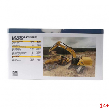85792 Масштабная модель Cat 352 next гидравлический экскаватор в масштабе 1:50