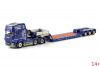 01-4583 Масштабная модель Низкорамный трал SCANIA R HIGHLINE CR20H 6X4 в масштабе 1 50