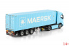 04-2264 Масштабная модель Контейнеровоз VOLVO FH AERO GLOBETROTTER ELECTRIC 4X2 в масштабе 1 50