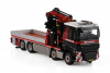 410323 Масштабная модель Манипулятор VOLVO FH 5 SLEEPER CAB RIGED FLATBED TRUCK 8X2 в масштабе 1 50
