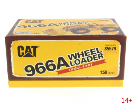 85579 Масштабная модель Колесный погрузчик Cat 966A, масштаб 1:50