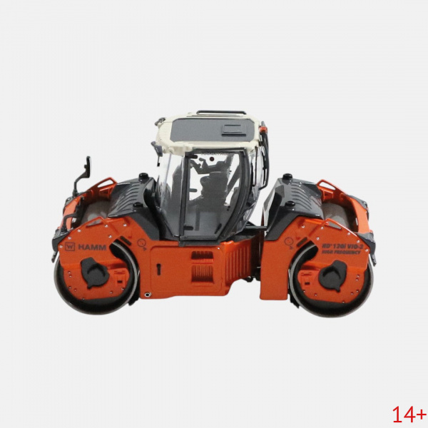 1086 Масштабная модель тандемный каток Hamm (Хамм) HD + 120i VIO-2 HF в масштабе 1:50