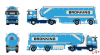 01-5445 Масштабная модель Цистерна DAF 95 COMFORT CAB 4X2 в масштабе 1 50 