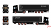 01-5543 Масштабная модель Тентованный прицеп SCANIA R HIGHLINE CR20H 4X2 в масштабе 1 50