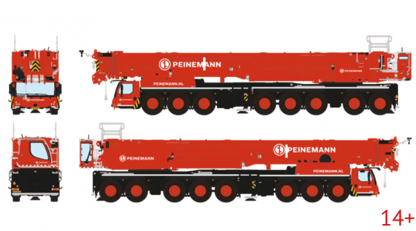 51-2199 Масштабная модель Автокран LIEBHERR LTM 1650-8.1 в масштабе 1 50