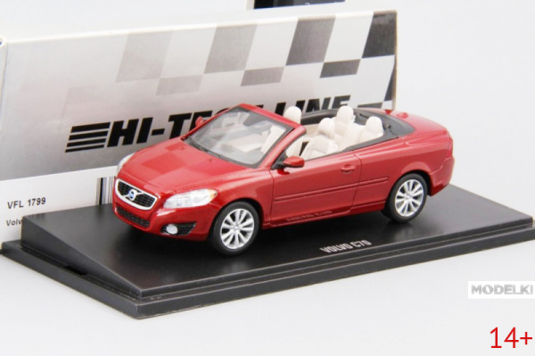 vfl1799 Масштабная модель седана Volvo Вольво C70 flamenco red в масштабе 1 43