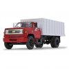 10-4254 Масштабная модель Красно-Белый Зерновоз Chevrolet C65 1970-Х Годов С Грузом Кукурузы сувенирная продукция в масштабе 1 34