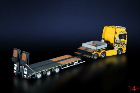 32-0233 Масштабная модель Низкорамный трал Aardvark Scania S Serie в масштабе 1 50