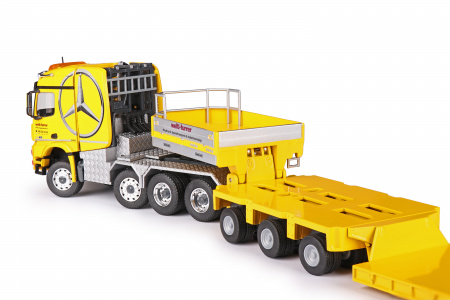 78189/0 Масштабная модель низкорамный тралл MERCEDES-BENZ Arocs SLT Arocs 8x6 с прицепом Goldhofer THP/SL-повышенной грузоподъемности  в масштабе  1:50