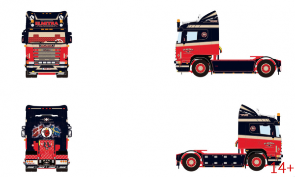 01-5398 Масштабная модель Седельный тягач SCANIA 4 SERIES FLAT ROOF 4X2 в масштабе 1 50