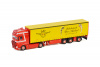 01-3298 Масштабная модель DAF XF SUPER SPACE CAB MY2017 4X2 CURTAINSIDE TRAILER - 3 AXLE Michael Fuhrbetrieb 1:50