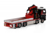 410323 Масштабная модель Манипулятор VOLVO FH 5 SLEEPER CAB RIGED FLATBED TRUCK 8X2 в масштабе 1 50