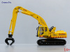 2200-01 Масштабная модель CASE CX240B MH гидравлический экскаватор с металлическими гусеницами с захватом для металлолома, HEBO в масштабе 1:50