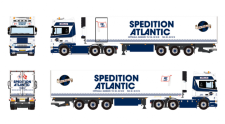 01-5338 Масштабная модель Рефрижераторный прицеп DAF 95XF SUPER SPACE CAB 6X2 в масштабе 1 50