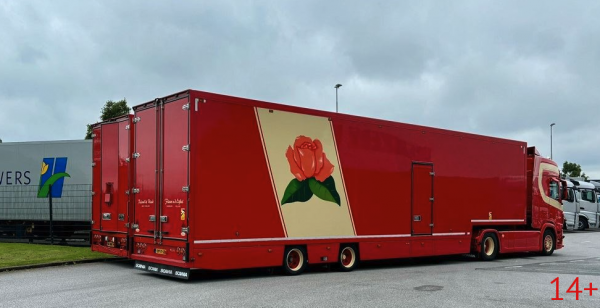 89342 Масштабная модель Рефрижераторный прицеп Fleurs van den Eijkel Scania Next Gen R530 в масштабе 1 50