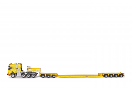 78189/0 Масштабная модель низкорамный тралл MERCEDES-BENZ Arocs SLT Arocs 8x6 с прицепом Goldhofer THP/SL-повышенной грузоподъемности  в масштабе  1:50