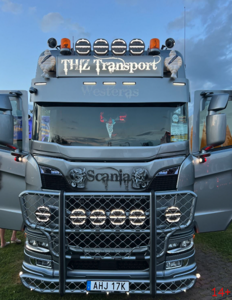 88837 Масштабная модель Самосвальный прицеп Thiz Scania Next Gen R-Highline Hooklift в масштабе 1 50