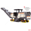 1007 Масштабная модель Wirtgen W210 Fi холодный фрезерный станок сувенирная продукция в масштабе 1:50