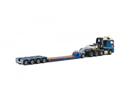 01-2400 Масштабная модель MERCEDES BENZ ACTROS MP4 Низкорамный трал-погрузчик 8X4 в масштабе 1:50