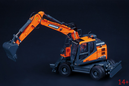 99-10106 Масштабная модель колесный экскаватор Doosan DX165WR-7 в масштабе 1:50