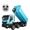 15052 Масштабная модель 8X4 IVECO RC Самосвал синий RTR версия Б в масштабе 1:14