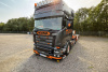 01-5397 Масштабная модель Низкорамный трал SCANIA STREAMLINE TOPLINE 6X2 в масштабе 1 50 