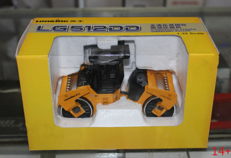 40606 Масштабная модель Lonking LG512DD дорожный каток в масштабе 1:35