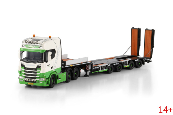 01-5299 Масштабная модель Низкорамный трал SCANIA S HIGHLINE CS20H 6X2 в масштабе 1 50 