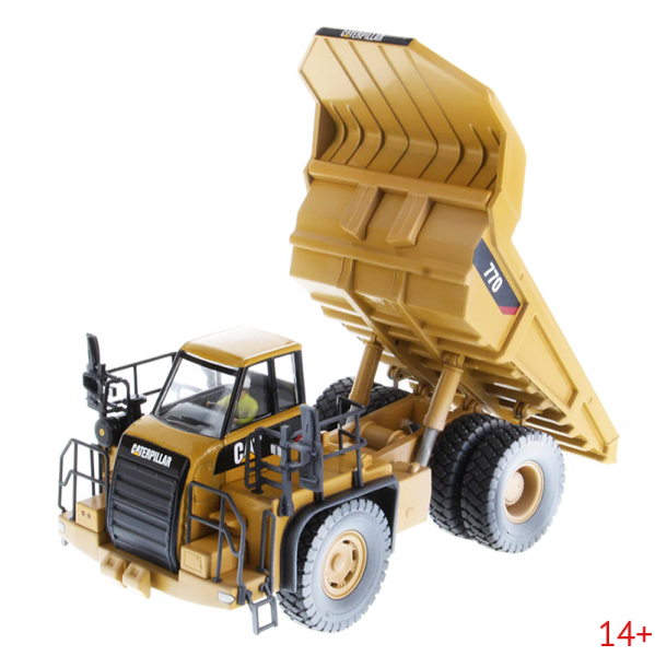 85756 Масштабная модель самосвала Cat 770 Weathered с атмосферными воздействиями "в работе"  в масштабе 1:50