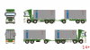 01-5436 Масштабная модель Контейнеровоз DAF 95XF SPACE CAB 8X2 в масштабе 1 50