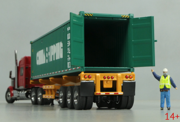 71045 Масштабная модель Контейнеровоз International Lonestar Sleeper Cab  with Trailer + 40' Container в масштабе 1 50