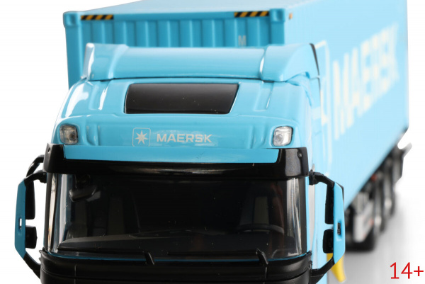 04-2264 Масштабная модель Контейнеровоз VOLVO FH AERO GLOBETROTTER ELECTRIC 4X2 в масштабе 1 50