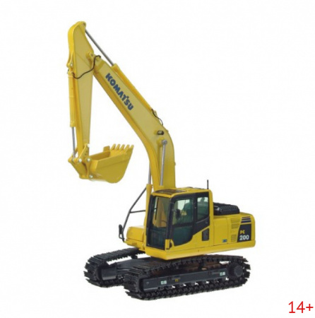 804 Масштабная модель гусеничный экскаватор Komatsu PC200-8 в масштабе 1:50