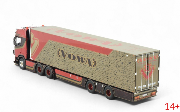 85102 Масштабная модель Рефрижераторный прицеп Vowa Scania Next Gen R-Serie в масштабе 1 50
