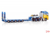 01-3470 Масштабная модель Низкорамный трал BKV; VOLVO FH4 GLOBETROTTER 6X4 MANOOVR, 5 ОСЕЙ в масштабе 1:50