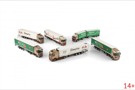 01-5279 Масштабная модель Рефрижераторный прицеп DAF XG+ MY25 4X2  в масштабе 1 50