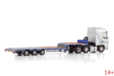 01-4405 Масштабная модель Низкорамный трал DAF XG 6X2 TWIN STEER в масштабе 1 50
