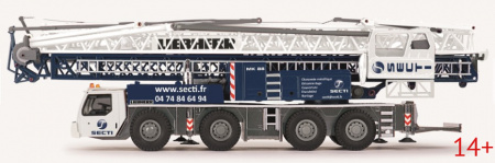 2106/18 Масштабная модель Мобильный строительный кран LIEBHERR MK 88 в масштабе 1:50