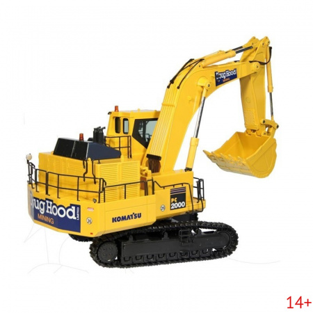 7621/01 Масштабная модель Komatsu PC 2000-8 "DOUG HOOD" карьерный гусеничный экскаватор обратная лопата в масштабе 1:50