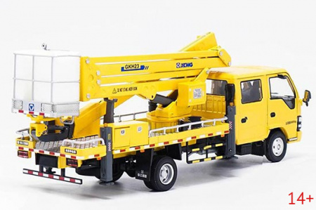75142 Масштабная модель автовышки XCMG GKH23 белый в масштабе 1:35